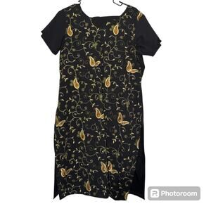 Women's L Black Indian Salwar Kameez / Punjabi